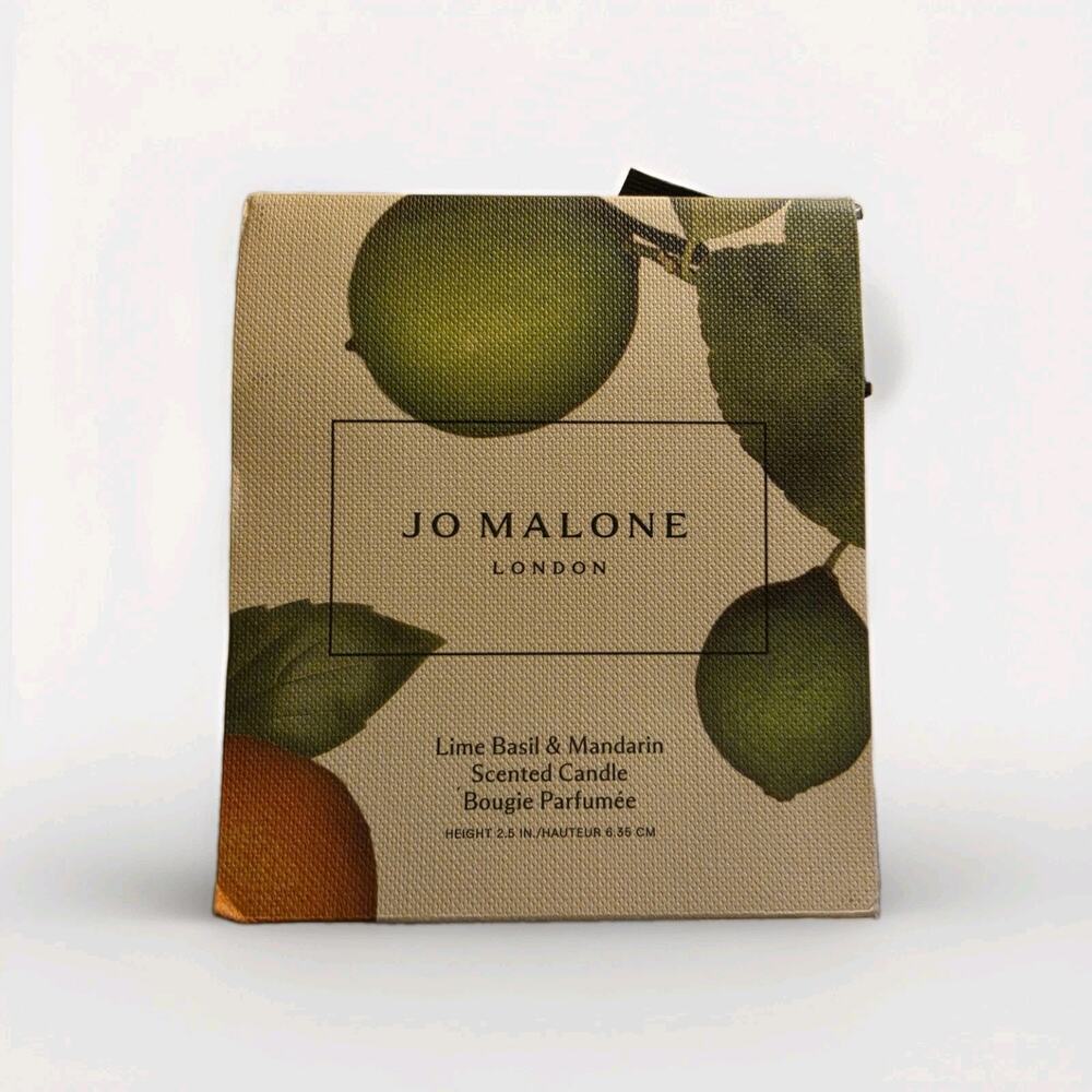Jo Malone Lime Basil & Mandarin Scented Candle Travel size 2.5" New in Box